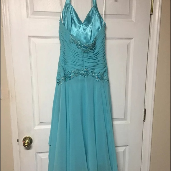 •Alyce Designs• Turquoise Prom Dress - Picture 8 of 8